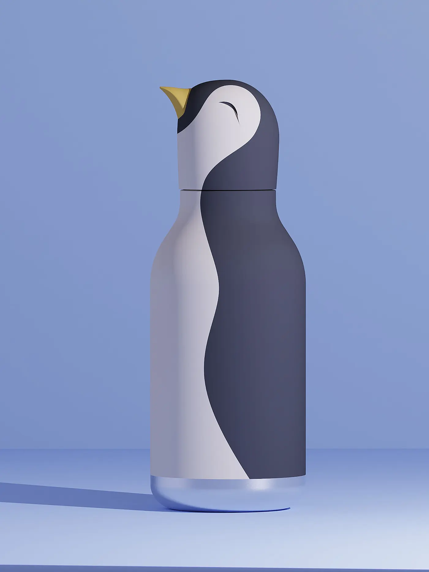 ASOBU | Isolierflasche 460ml EISBÄR weiss | grau